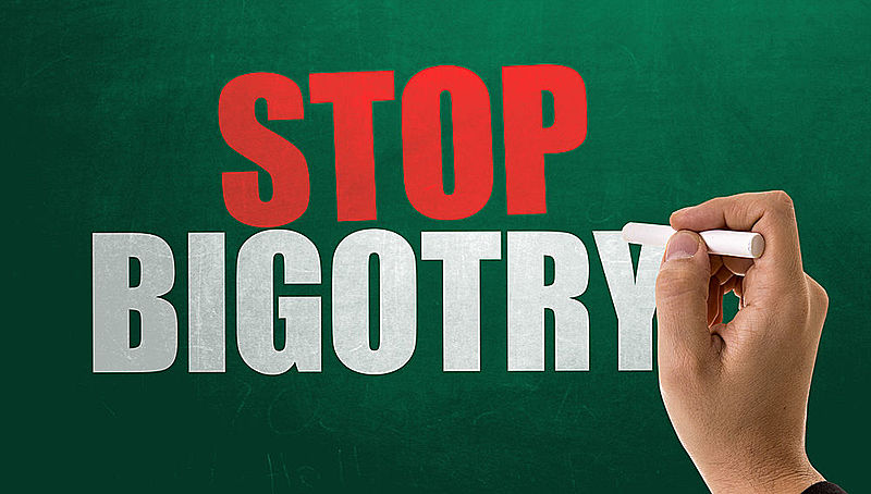 Stop bigotry as there is a right to human dignity in islam